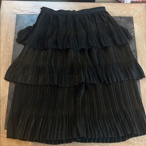Elegant Gold and Black Tiered Skirt